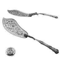 Danish Sterling Silver Fish Slice 1850